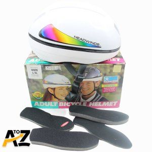 Vintage Bell Headwinds L/XL Adult BICYCLE HELMET White With Manual + OG Box